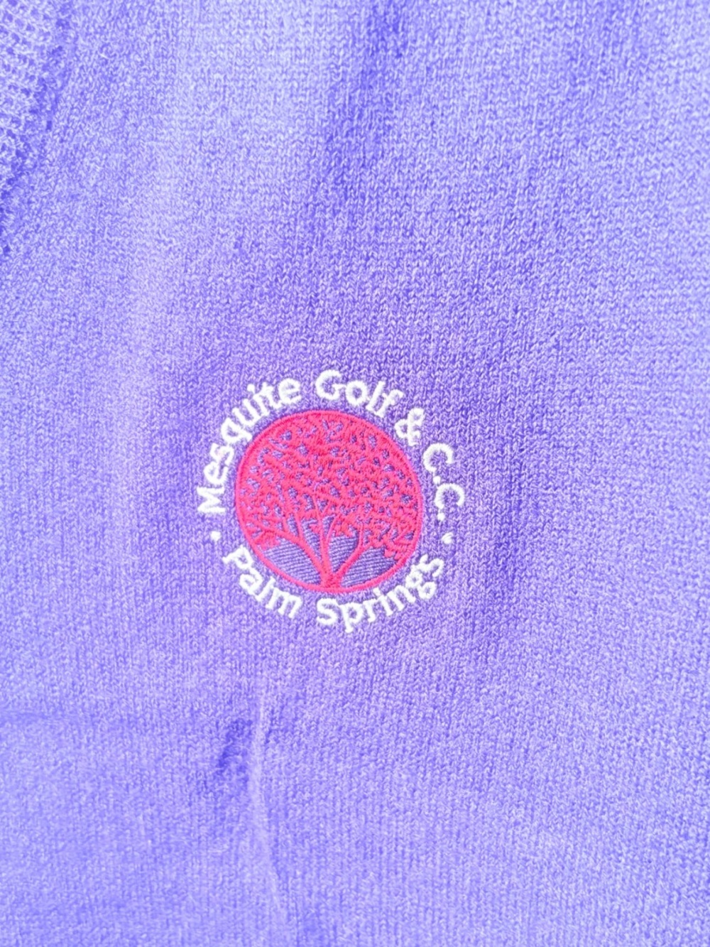 Vintage 80s 90s Pickering Golf Sweater S Palm Springs Country Club USA - Picture 4 of 5